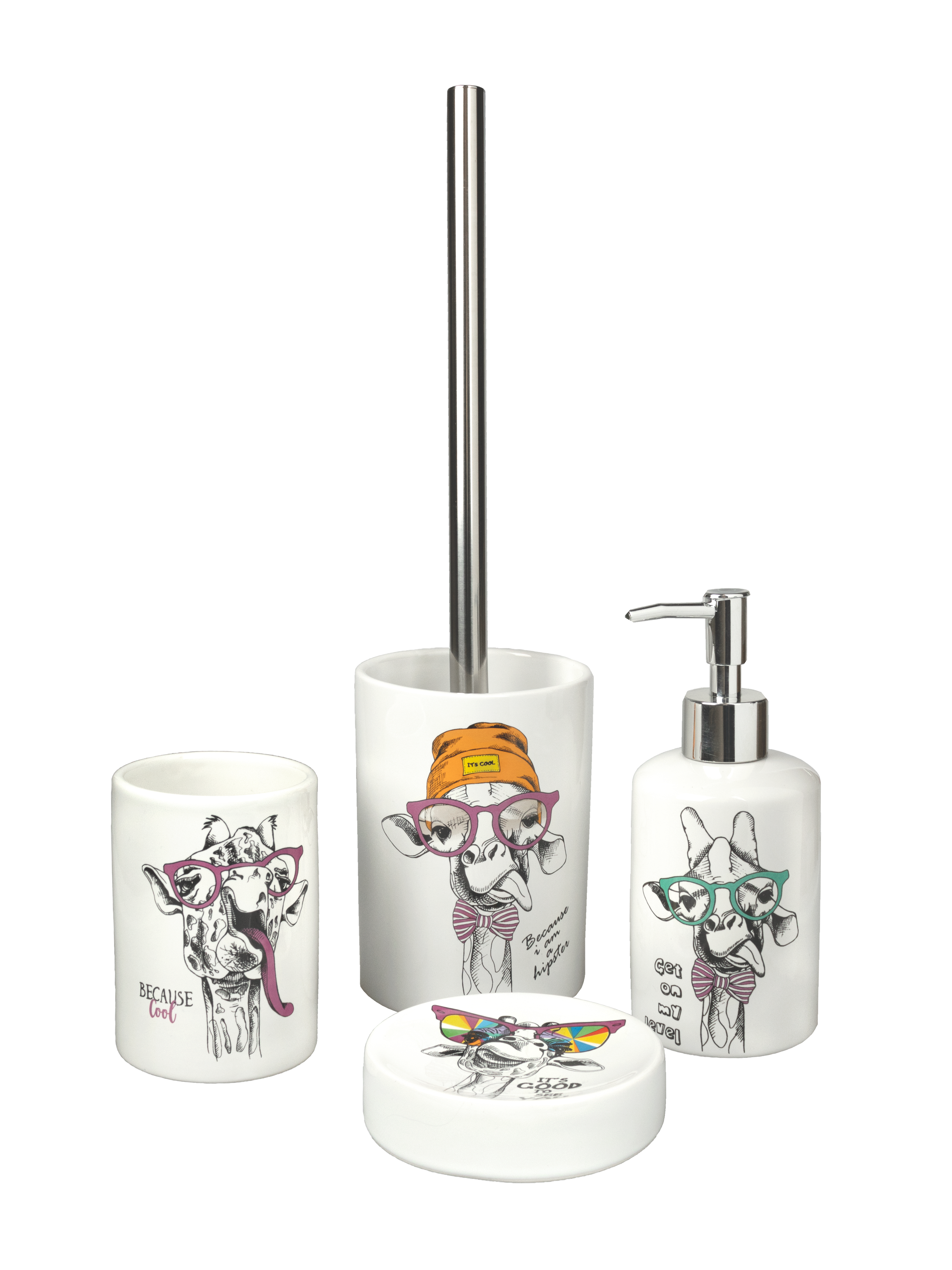 Ерш сантехнический Zenfort "Жираф" (Happy giraffe), керамика