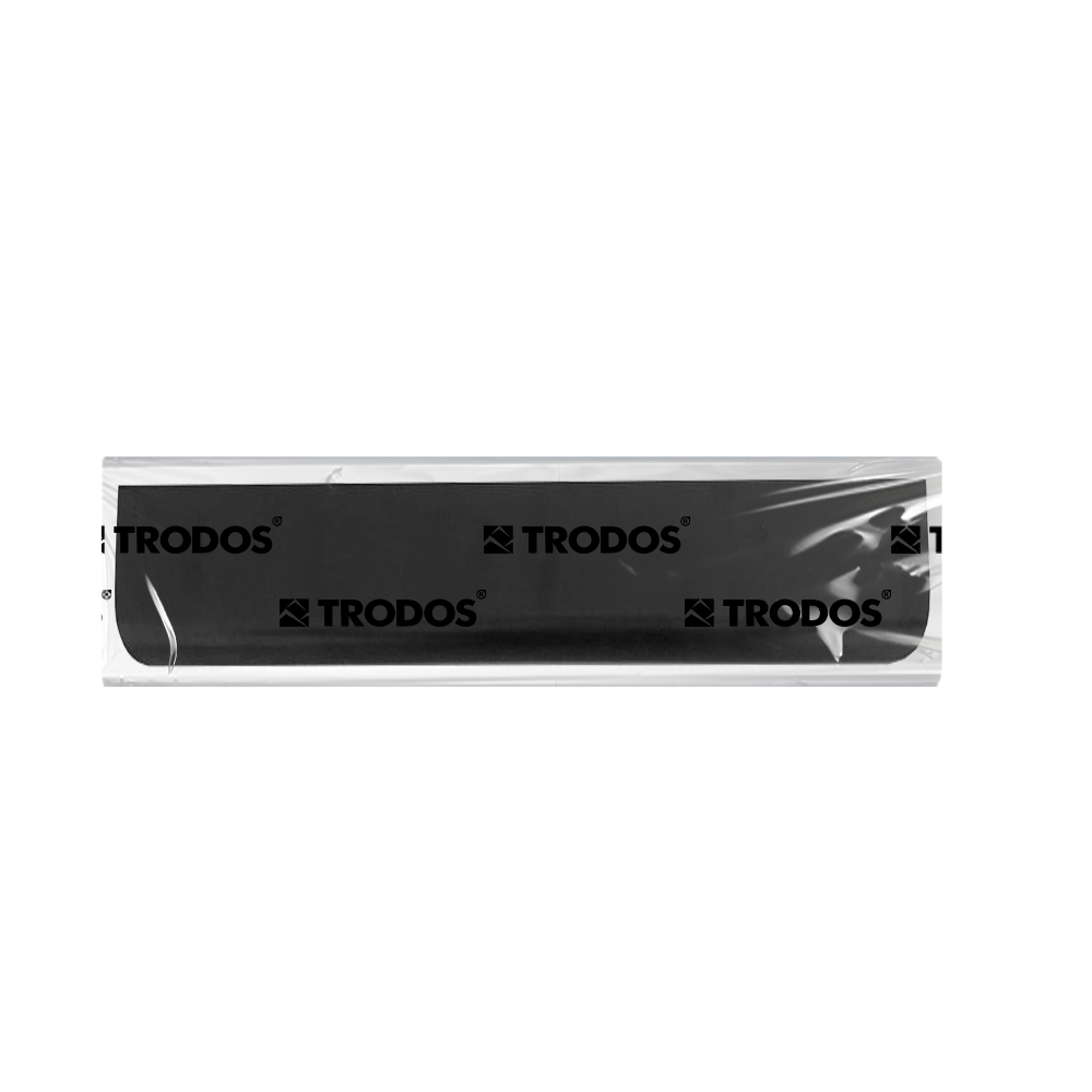 Ручка торцевая мебельная Trodos "10289" 128мм алюминий, черный