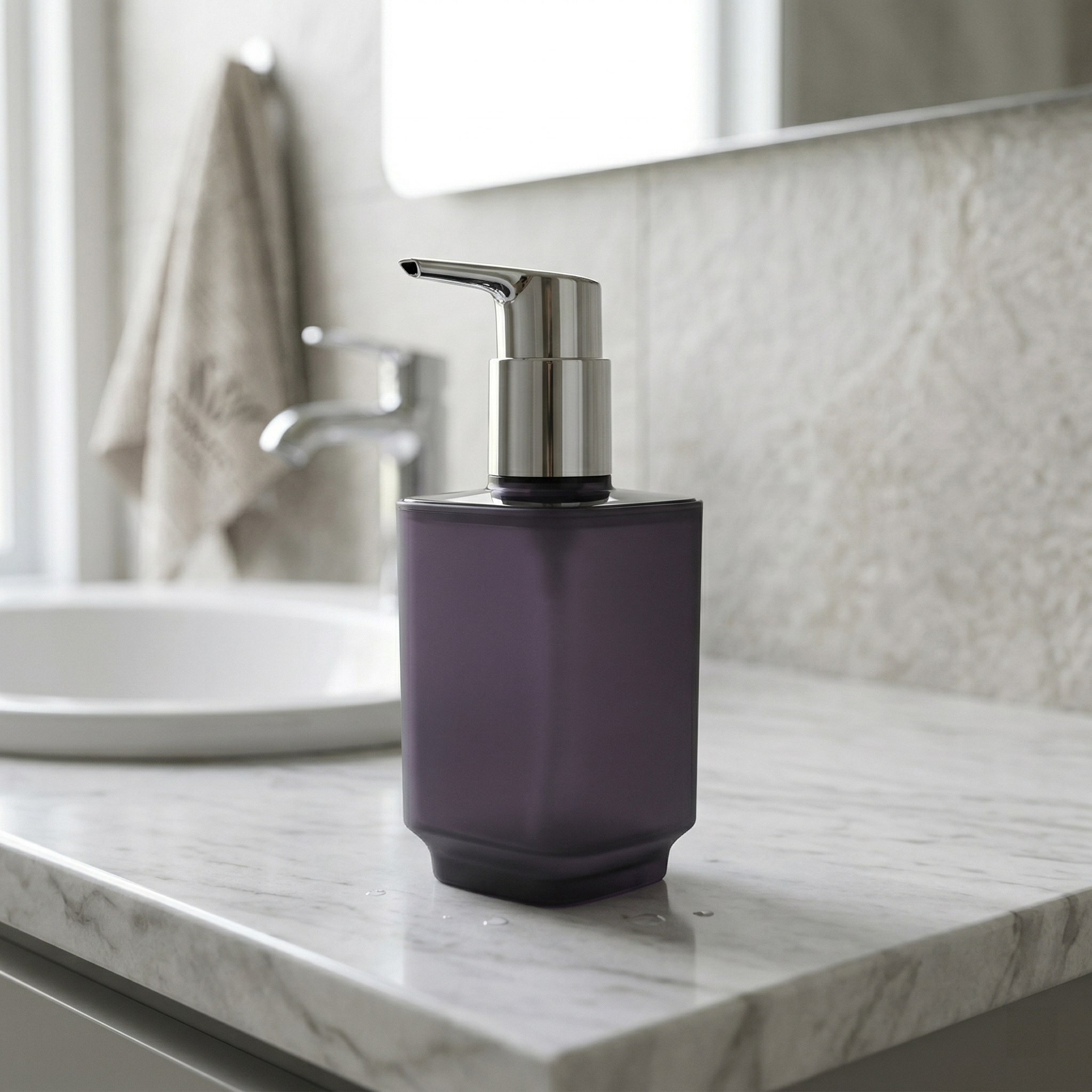 Дозатор для жидкого мыла Delphinium коллекция "Виолет" (Violet), пластик