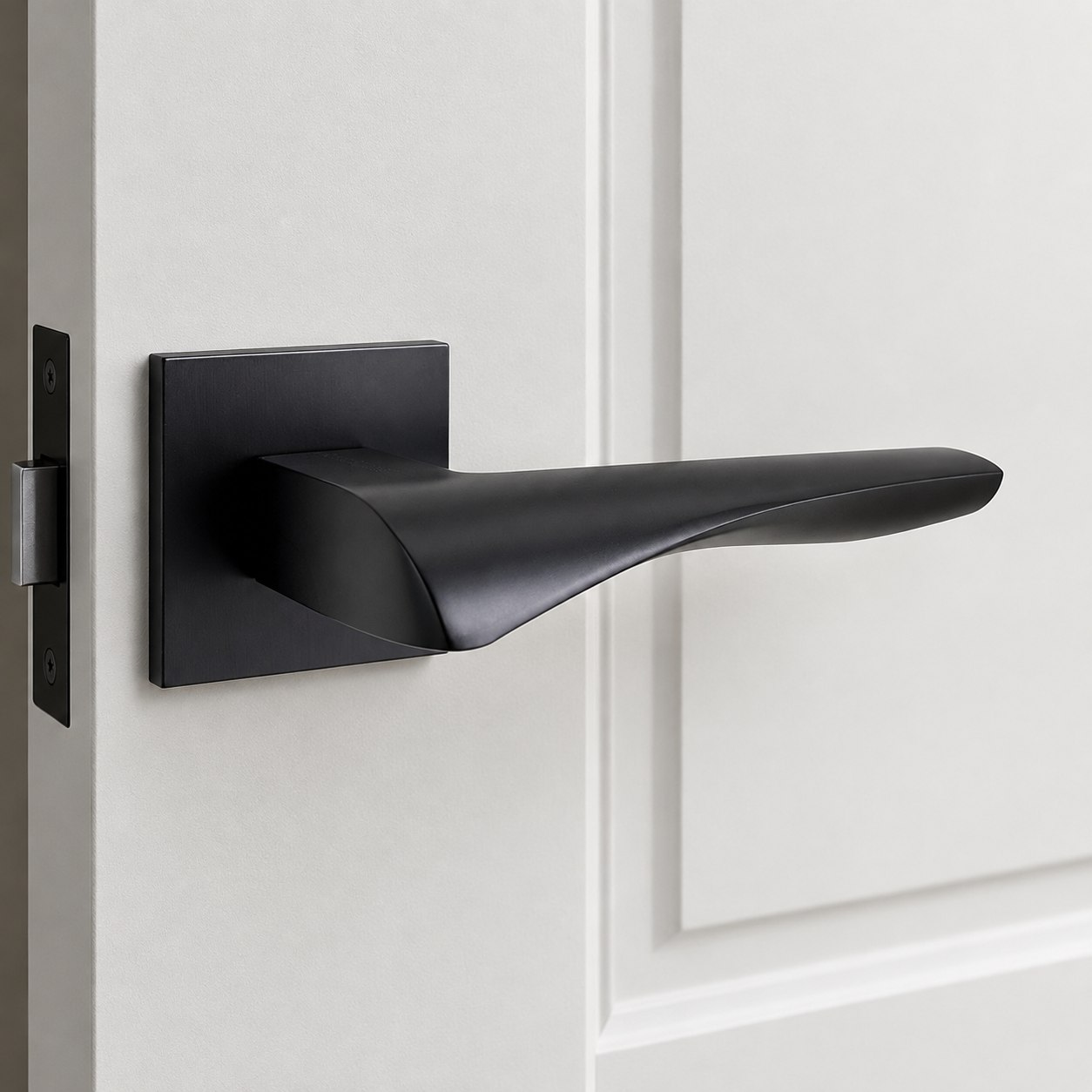 Ручка раздельная Trodos 870-03 слим BL черный