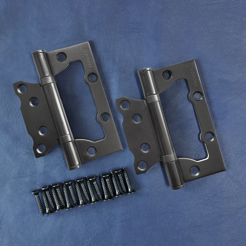 Петля накладная Trodos 100x75x2,5 GF без врезки, графит