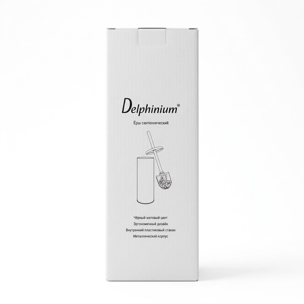 Ерш напольный Delphinium "BIR0016AA-TOH", металл, черный