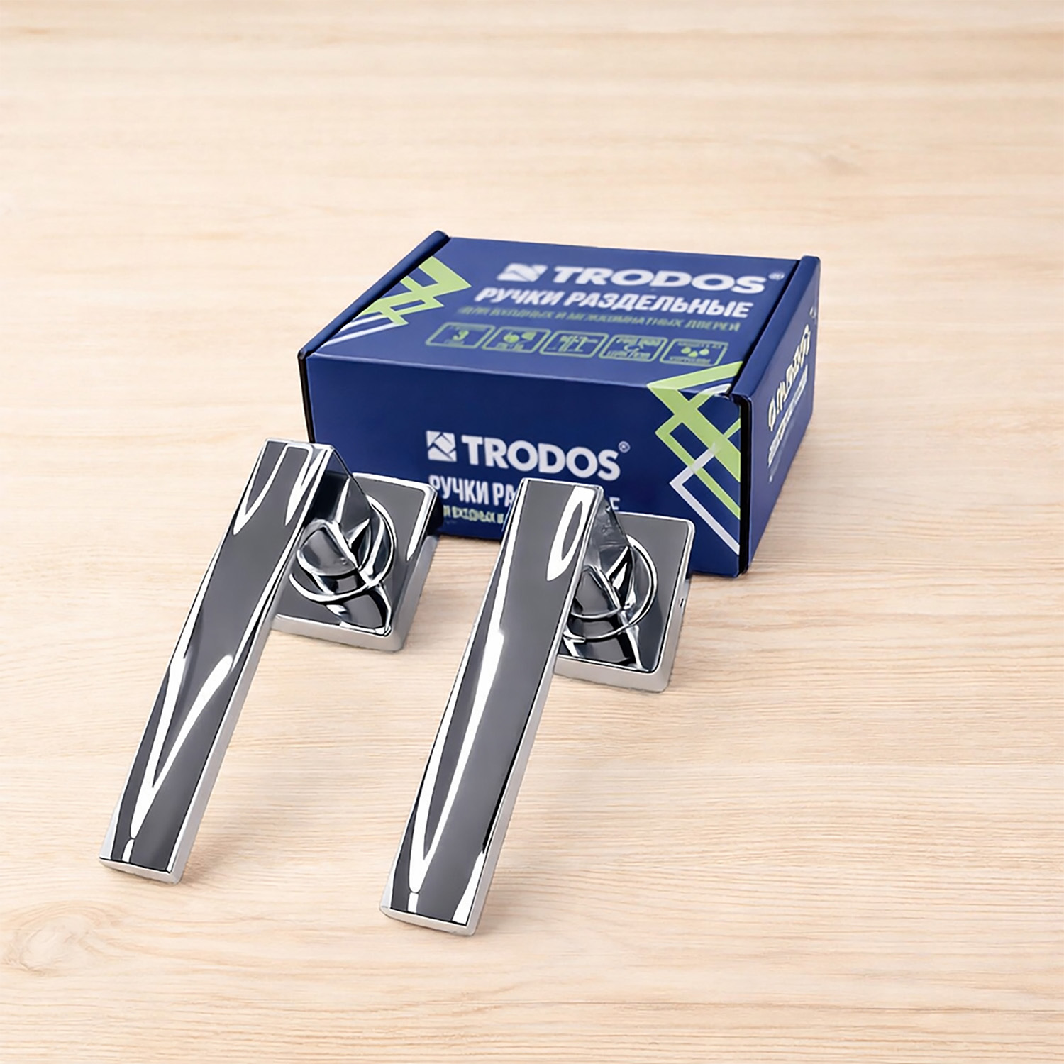 Ручка раздельная Trodos 845-02 CP хром