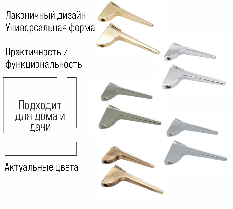 Полкодержатель Trodos "ZY-156" 130х65х22 2шт, бронза
