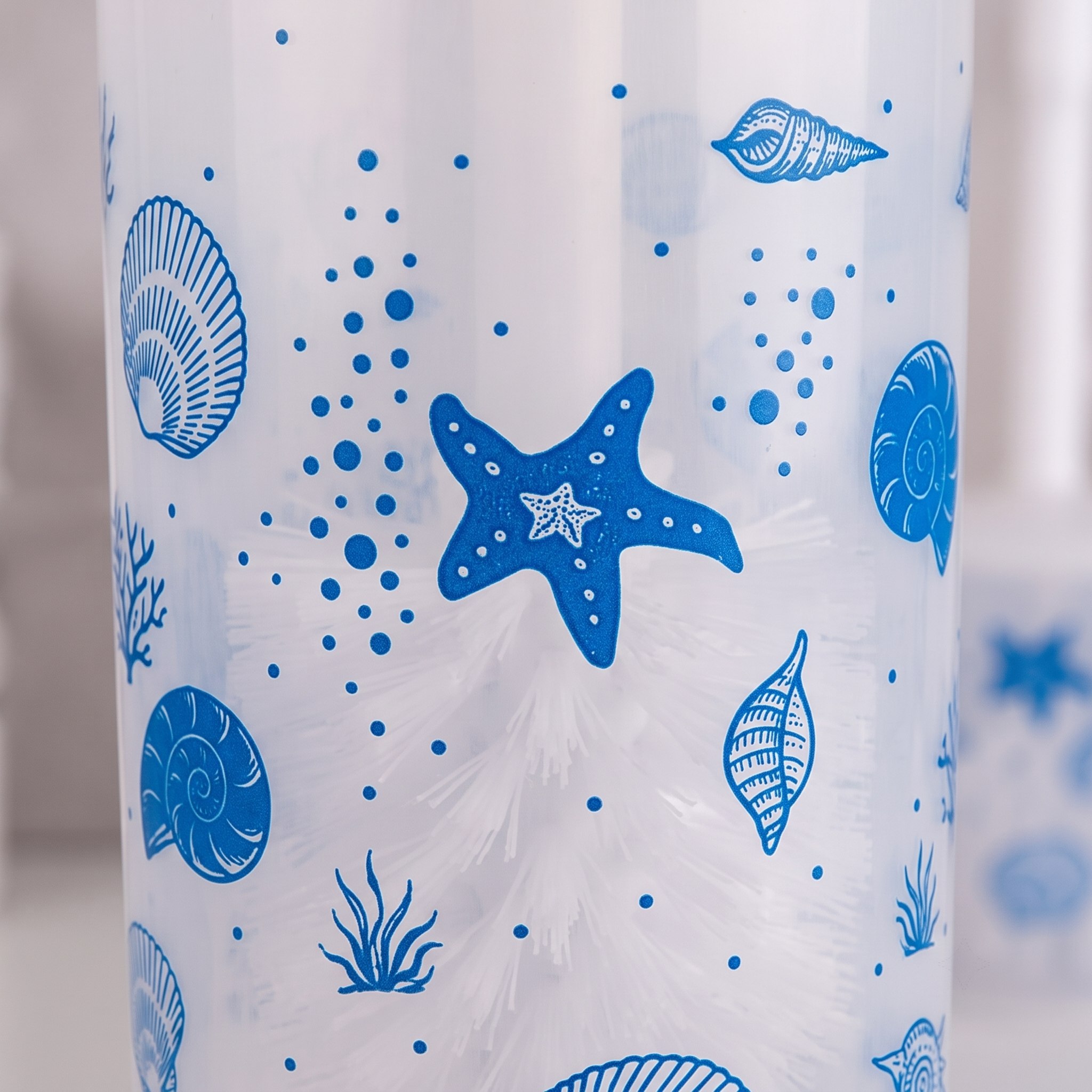 Ерш напольный Delphinium коллекция "Ракушки", пластик, белый