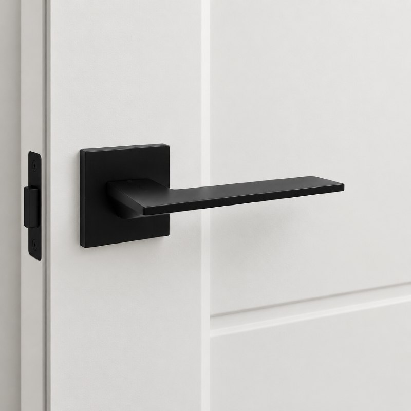 Ручка раздельная Trodos 603-03 слим BL черный