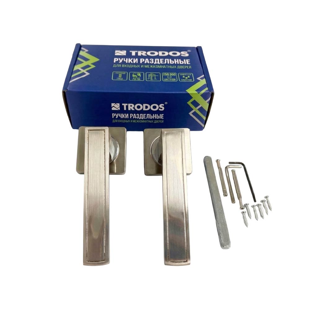 Ручка раздельная Trodos 929-02 SN никель