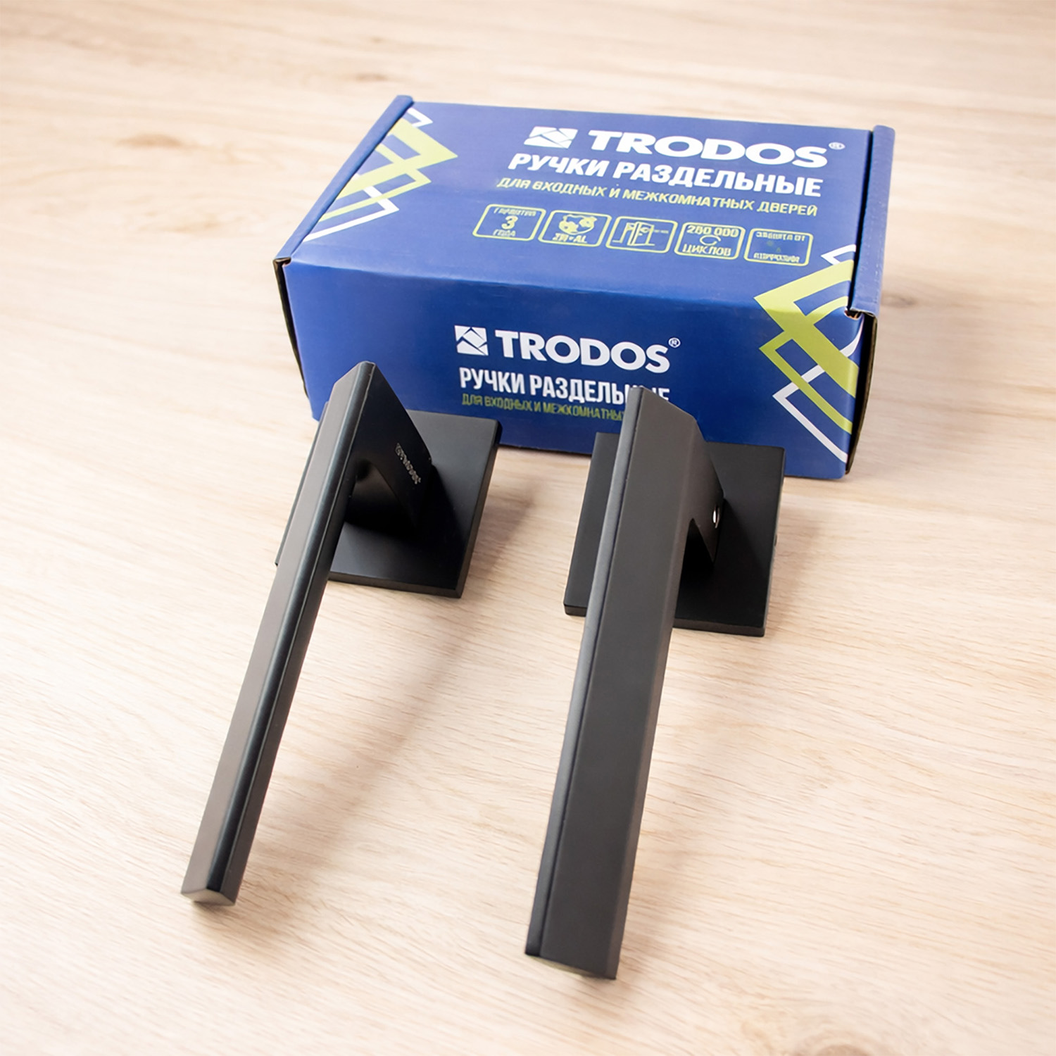 Ручка раздельная Trodos 845-02 BL черный