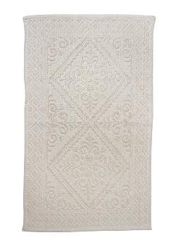 Ковер Zenfort "Винтаж" (Vintage) хлопок, 50*80см, белый